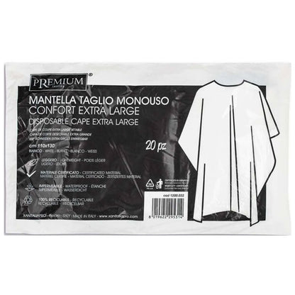 XANITALIA PREMIUM MANTELLA TAGLIO MONOUSO POLITILENE 20 PEZZI