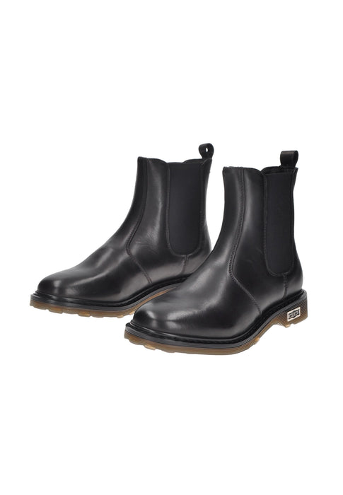 Beatles Sabbath 484 Mid In Pelle Con Chiusura Doppio Elastico Sottopiede Imbottito E Fondo Gomma Cult Tacco 3cm