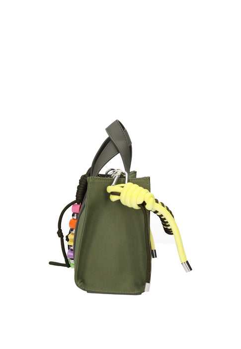 Borsa A Mano Mini Bar Everyday SUN68 In Tessuto Resistente Con Chiusura Magnetica E Tracolla Charm Colorata 23x17x11 Cm