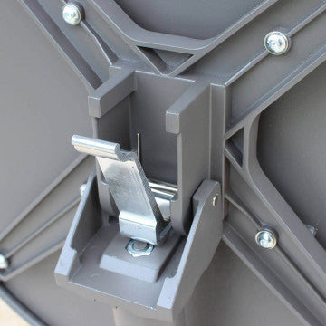 Tavolo rotondo Ø 60 cm acciaio tubi Ø 50 mm trattamento antiruggine