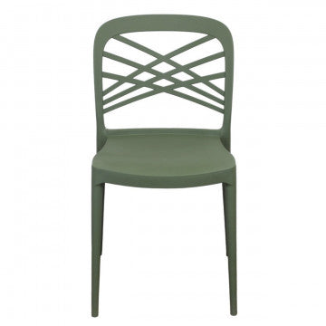 Sedia Harmonie Polipropilene Verde Impilabile 80,5h