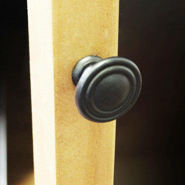 Mobile in ferro e legno con 1 anta, porta bottiglie e porta bicchieri