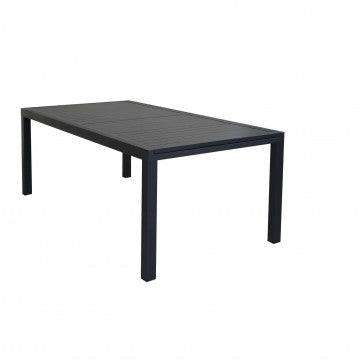 Tavolo alluminio allungabile 200/300x100 cm altezza 74 antracite