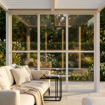 Laterale in policarbonato per pergola bioclimatica 270x238 cm bianco