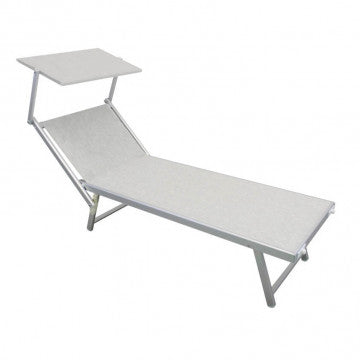 Lettino da campeggio in alluminio 183x61 cm, portata 120 kg