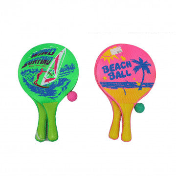 Set di racchette da spiaggia in MDF diametro 24 cm