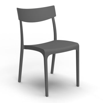 Sedia struttura monoblocco polipropilene fibra vetro 46x54x80 cm