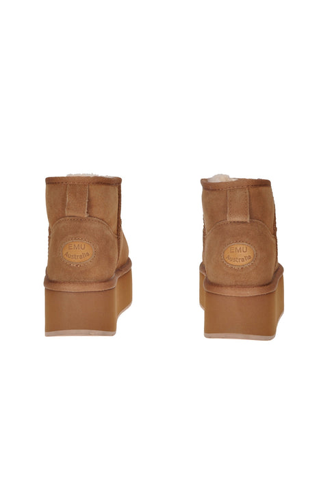 Stivali EMU Australia W13082 con Pianta Larga, Fodera in Montone e Sottopiede Imbottito, Suola Gomma Alta 5 cm