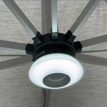 Luce LED con telecomando, altoparlante Bluetooth e caricatore USB