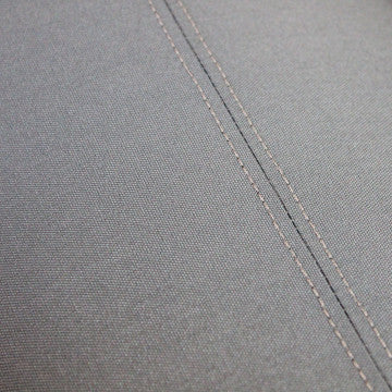 Divano destro in alluminio con cuscini, 119x65x40 cm, grigio scuro