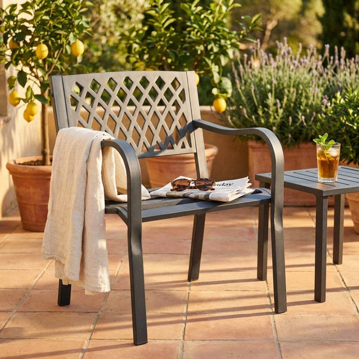 Poltrona Montreal Acciaio Antracite 60x56x85h cm