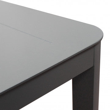 Salotto 2 posti struttura alluminio antracite cuscini grigi 180x78x83 cm
