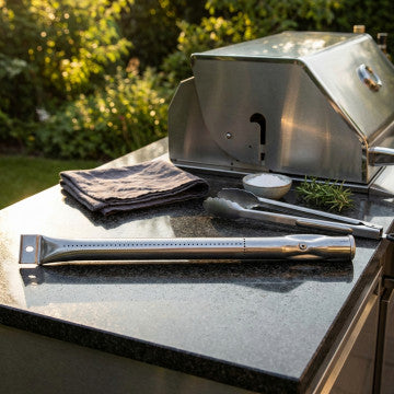 Bruciatore per barbecue in acciaio inox, peso 1,5 kg