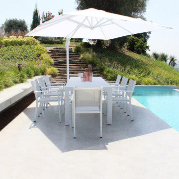 Tavolo allungabile struttura alluminio verniciato 180/235x90x75 cm