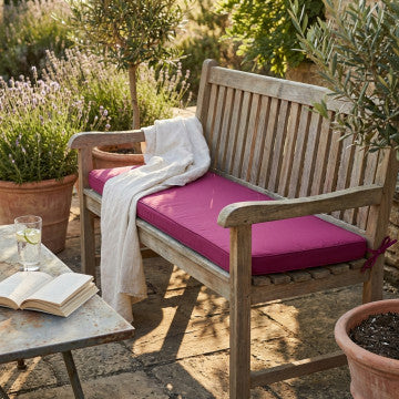 Cuscino rettangolare sfoderabile in poliestere idrorepellente 150x45 cm