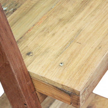 Mobile in legno riciclato marrone, dimensioni 60x50x168 cm
