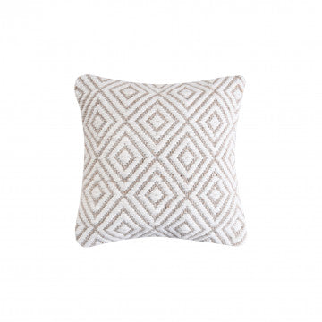 Cuscino in lana avorio 45x45 cm, altezza 8 cm, peso 1 kg