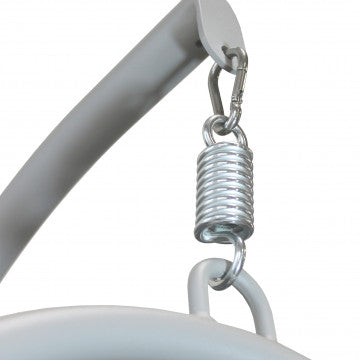 Dondolo in alluminio e corda con cuscini rivestimento TPU idrorepellente
