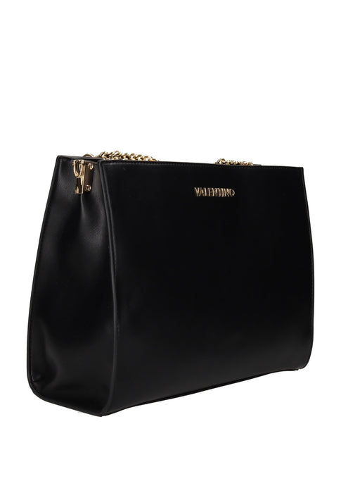 Valentino Bags Borsa A Spalla Hira In Ecopelle Con Chiusura Doppia Cerniera Calamita Tracolla 32x25x14 Cm