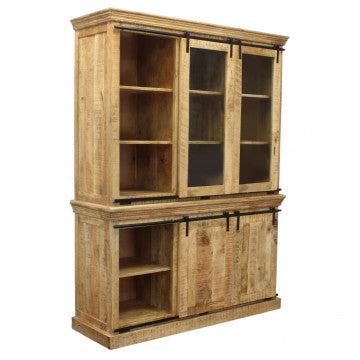 Mobile in legno mango con 4 ante e 3 cassetti 150x50x200 cm