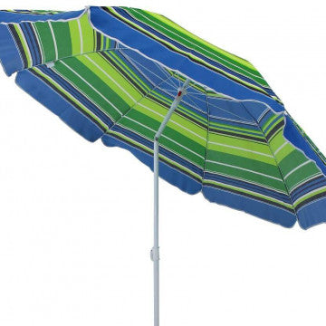 Ombrellone spiaggia diametro 200 cm palo metallo 32 mm altezza 2 m