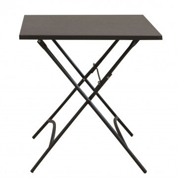 Tavolo quadrato 70x70 cm, piano pieghevole, struttura acciaio