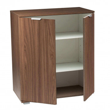 Mobiletto due ante truciolare bilaminato marrone noce 75x38x85 cm