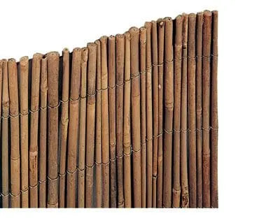Arella Time in bambù con canne da Ø 10 mm unite da filo in acciaio zincato, misura 100x300 cm, ideale per arredo esterno e giardino.