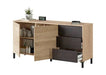 Credenza in Rovere Ossido con 2 Ante e 3 Cassetti Buffet e credenze FORES   