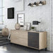 Credenza in Rovere Ossido con 2 Ante e 3 Cassetti Buffet e credenze FORES   