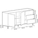 Credenza in Rovere Ossido con 2 Ante e 3 Cassetti Buffet e credenze FORES   