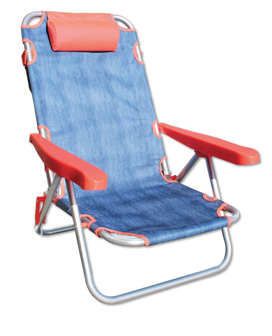 Spiaggina alluminio tessuto jeans Spiaggine FDM   
