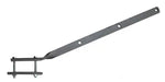 Ferro stendibiancheria da balcone cm.60 in acciaio con tre fori per filo, supporto resistente per stendini da esterno Hobby Shop Solution