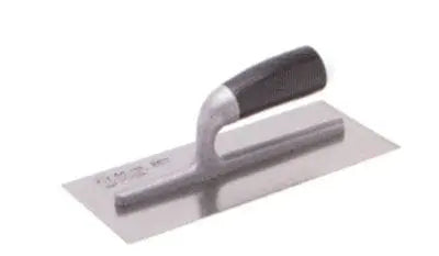 Frattone USA inox 280x120-816/I con lama in acciaio inox saldata e manico ergonomico in ABS nero. Dimensioni 280x120 mm, ideale per edilizia.