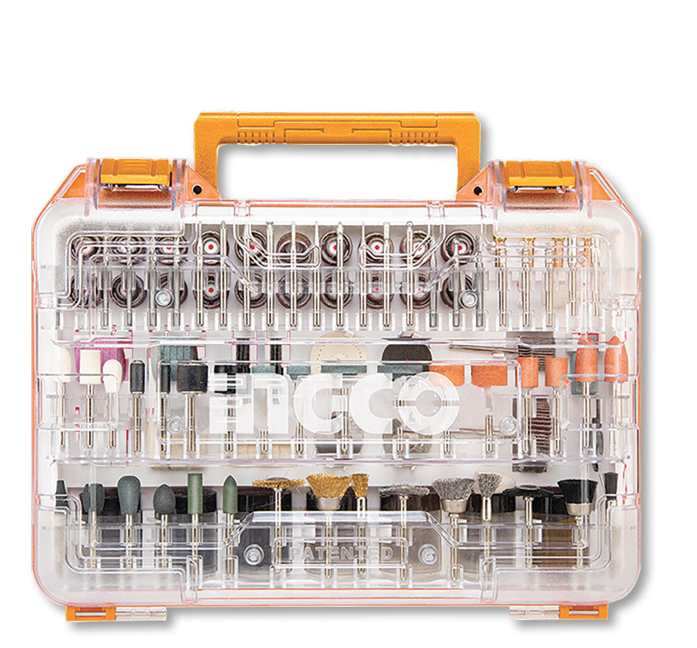 Set 410 pezzi accessori per mini trapano Ingco  Hobby Shop Solution   