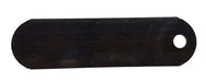 Lama ricambio con dado e bull.x Zorro per decespugliatori, lama nera rettangolare con foro laterale, accessorio compatibile Zorro
