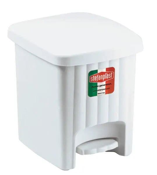 Pattumiera pedalina lt.4,5 bianca Pattumiera STEFANPLAST   