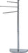 Piantana 3 bracci base mezzaluna cromo Hobby Shop Solution con struttura in acciaio cromato e bracci regolabili per asciugamani. Ideale per arredare il bagno con stile e funzionalità.