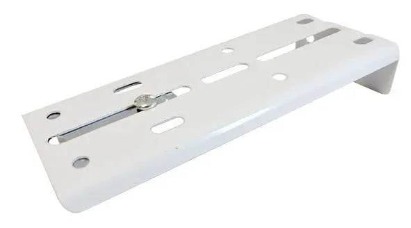 Supporto estensibile in metallo bianco per SCORRITENDA EASY CM.213-400, ideale per il fissaggio stabile del binario a parete o soffitto.