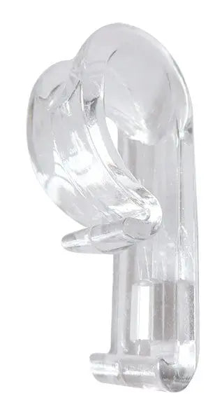 Gancio trasparente in plastica per SCORRITENDA EASY CM.213-400, accessorio per tende compatibile con binari estensibili.